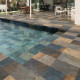 Piastrelle in gres porcellanato per pareti 60x120 cm, marroni con riflessi ruggine, opache A4H892 Pizarra Bali #6