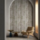 Piastrelle in gres porcellanato per pareti 60x120 cm, grigio, con motivi vegetali, finitura opaca A4H920 Erbario #2