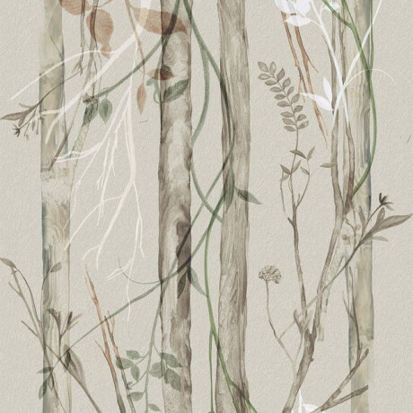 Piastrelle in gres porcellanato per pareti 60x120 cm, grigio, con motivi vegetali, finitura opaca A4H920 Erbario #3