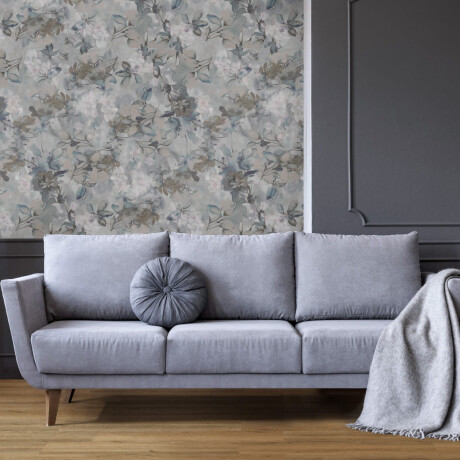 Piastrelle in gres porcellanato per pareti 60x120 cm, grigio con motivi floreali, finitura opaca A4H921 Jam #3