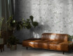 Piastrelle in gres porcellanato per pareti 60x120 cm, grigio con motivi floreali, finitura opaca A4H923 Lirio