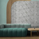 Piastrelle in gres porcellanato per pareti 60x120 cm, grigio con motivi floreali, finitura opaca A4H923 Lirio #3