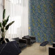 Piastrelle in gres porcellanato per pareti 60x120 cm, blu con motivi vegetali, finitura opaca A4H924 Majorele #1
