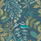Piastrelle in gres porcellanato per pareti 60x120 cm, blu con motivi vegetali, finitura opaca A4H924 Majorele #4
