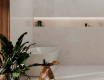Gres di grande formato 100x100, effetto marmo venato, lucido, A4H941 Saffire Cream