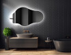 Specchio da bagno LED di forma irregolare C221 #2
