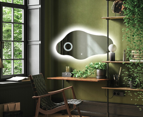 Specchio da bagno LED di forma irregolare C221 #4
