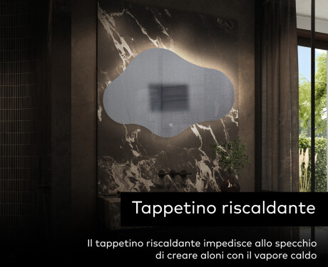 Specchio da bagno LED di forma irregolare C221 #9