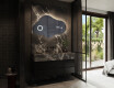 Specchio da bagno LED di forma irregolare C221 #10