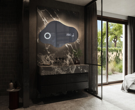 Specchio da bagno LED di forma irregolare C221 #10