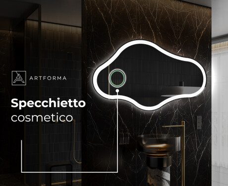 Specchio da bagno LED di forma irregolare C222 #4