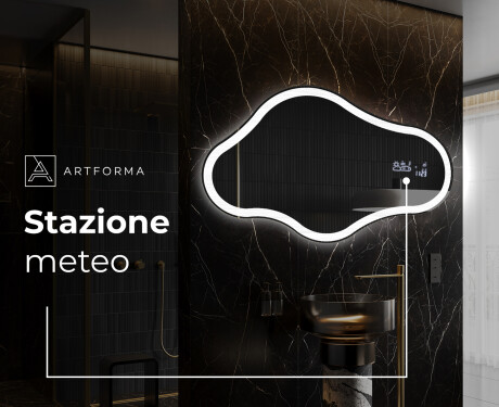 Specchio da bagno LED di forma irregolare C222 #6