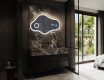 Specchio da bagno LED di forma irregolare C222 #10