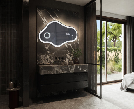Specchio da bagno LED di forma irregolare C222 #10