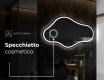Specchio da bagno LED di forma irregolare C223 #4