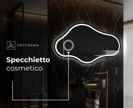 Specchio da bagno LED di forma irregolare C223 #4
