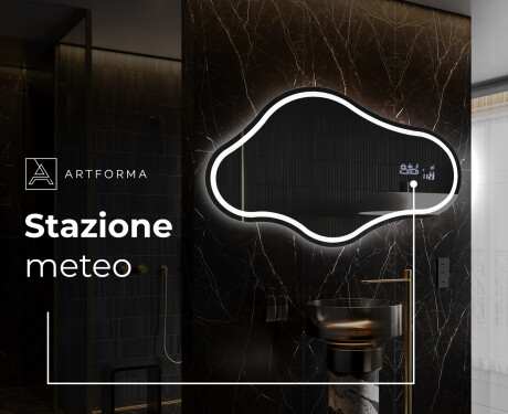 Specchio da bagno LED di forma irregolare C223 #6