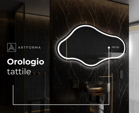 Specchio da bagno LED di forma irregolare C223 #7