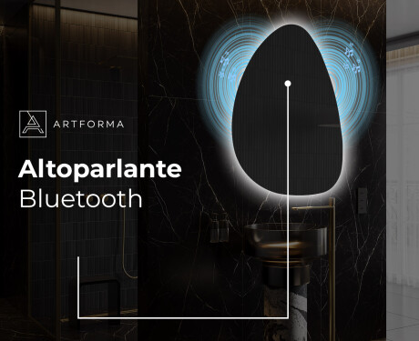 Specchio da bagno LED di forma irregolare D221 #5