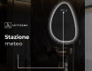 Specchio da bagno LED di forma irregolare D221 #6