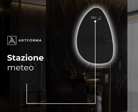 Specchio da bagno LED di forma irregolare D221 #6