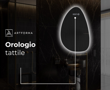 Specchio da bagno LED di forma irregolare D221 #7
