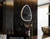 Specchio da bagno LED di forma irregolare B222 #4