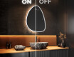 Specchio da bagno LED di forma irregolare B222 #3