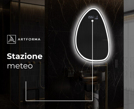 Specchio da bagno LED di forma irregolare B222 #8