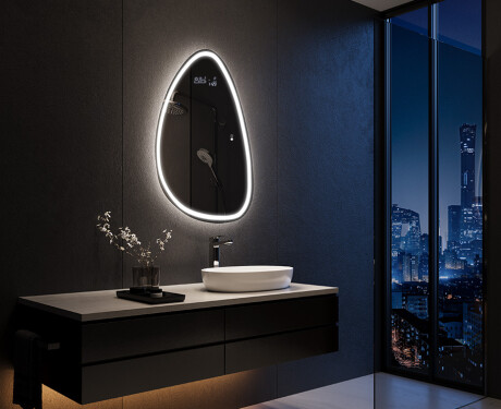Specchio da bagno LED di forma irregolare B222 #9