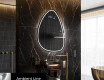 Specchio da bagno LED di forma irregolare B223