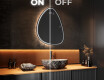 Specchio da bagno LED di forma irregolare B223 #3