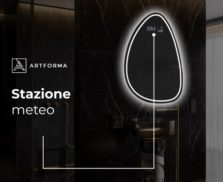 Specchio da bagno LED di forma irregolare B223 #8