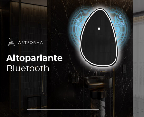 Specchio da bagno LED di forma irregolare B223 #5