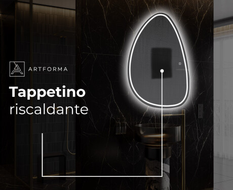 Specchio da bagno LED di forma irregolare B223 #8