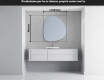 Specchio da bagno LED di forma irregolare EG221 #4
