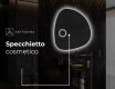 Specchio da bagno LED di forma irregolare EG221 #5