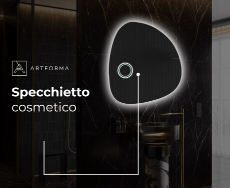 Specchio da bagno LED di forma irregolare EG221 #5
