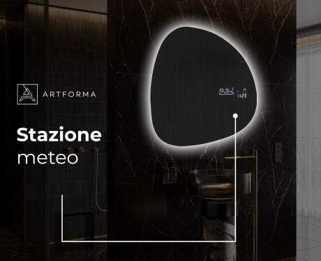 Specchio da bagno LED di forma irregolare EG221 #7