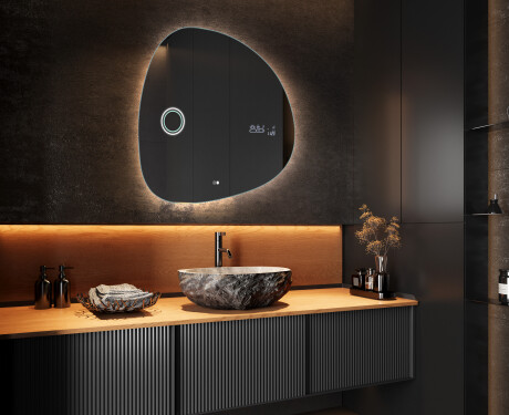Specchio da bagno LED di forma irregolare EG221 #10