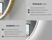 Specchio da bagno LED di forma irregolare EG222 #2