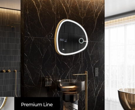 Specchio da bagno LED di forma irregolare EG222 #4