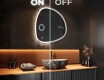 Specchio da bagno LED di forma irregolare EG222 #3