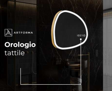 Specchio da bagno LED di forma irregolare EG222 #8