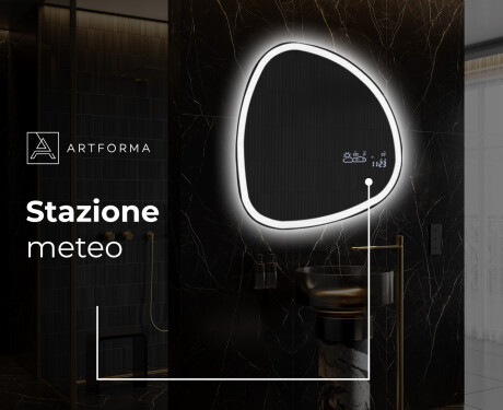 Specchio da bagno LED di forma irregolare EG222 #9