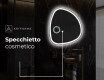 Specchio da bagno LED di forma irregolare EG222 #5