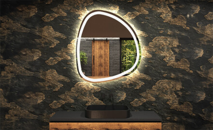 Specchio da bagno LED di forma irregolare EG222