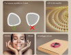 Specchio irregolare con illuminazione, bicolore, interruttore touch, tappetino riscaldante #6