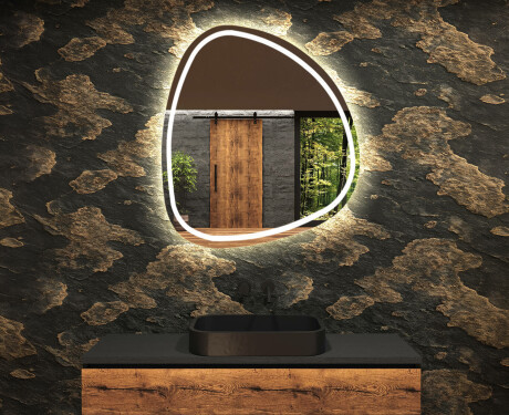 Specchio da bagno LED di forma irregolare EG223