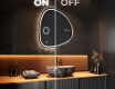 Specchio da bagno LED di forma irregolare EG223 #3